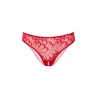 DARING Intimates String avec ouverture intime Crotch Hip Rouge